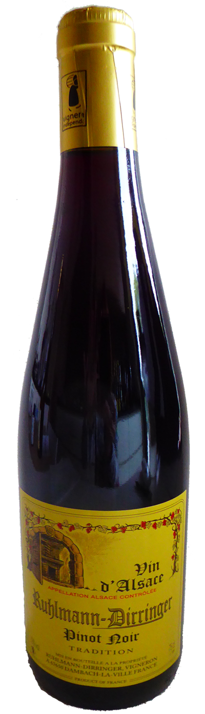 Ruhlmann-Dirringer - Alsace AOC <br /> Pinot Noir Tradition - 2017 - Rood  75 cl  