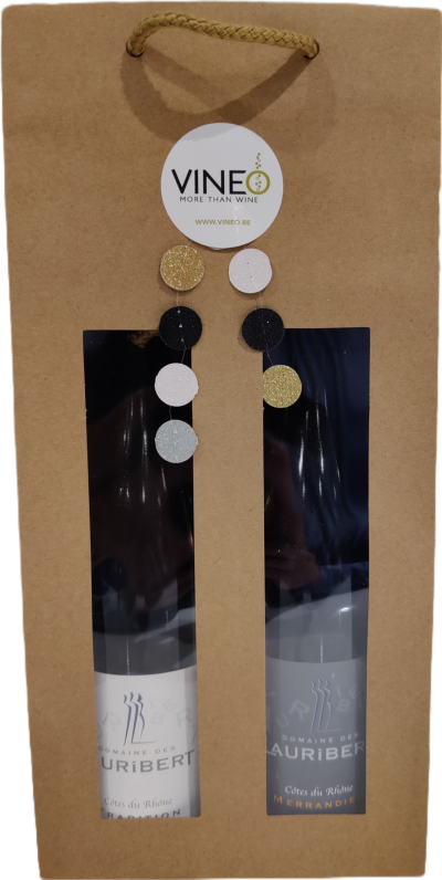 Domaine des Lauribert - Côtes du Rhône AOC - Pakket / Paquet Côtes-du-Rhône -  - Rouge