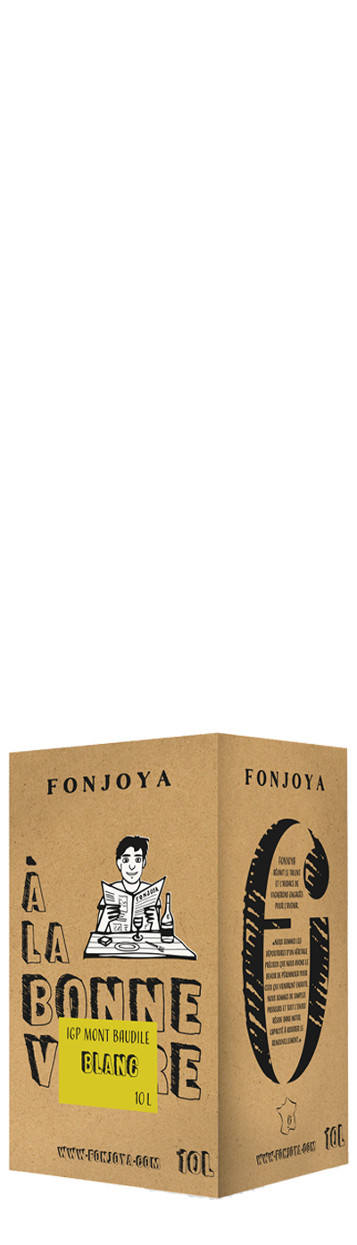 Fonjoya - IGP Pays d'Hérault - Mont Baudile <br /> A la bonne vôtre - Blanc - 10L - 2022 - Wit  1000 cl  