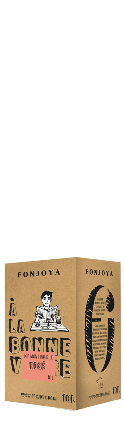 Fonjoya - IGP Vin de pays de l'Hérault <br /> A la bonne vôtre - Rosé - 10L - 2022 - Rosé  1000 cl  