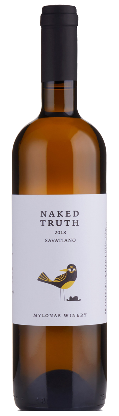 Mylonas Winery - PGI Attiki <br /> Naked Truth Savatiano - 2019 - Wit  75 cl  