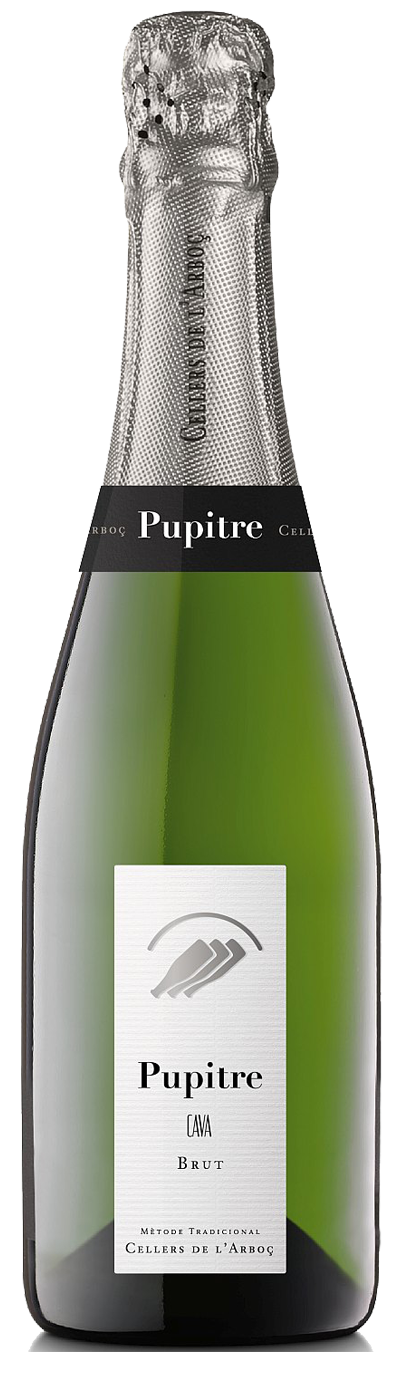 Cellers de l Arboc - DO Cava <br /> Cava Pupitre Brut -  - Wit  75 cl  